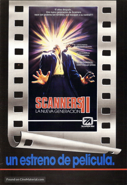 Scanners II: The New Order - Argentinian poster