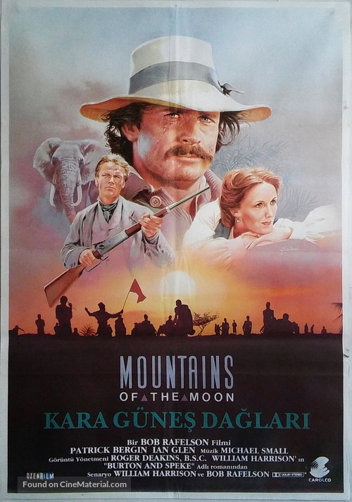 Mountains of the Moon - Turkish Movie Poster