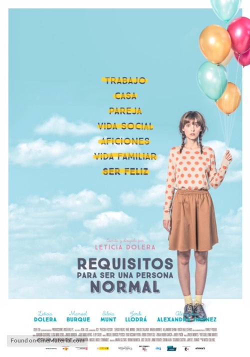 Requisitos para ser una persona normal - Spanish Movie Poster