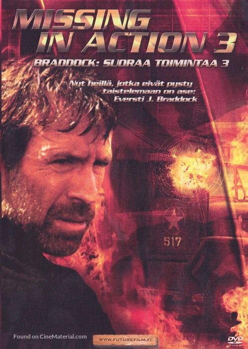 Braddock: Missing in Action III - Finnish DVD movie cover