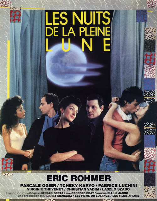 Les nuits de la pleine lune - French Movie Poster