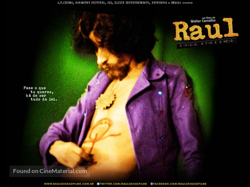 Raul - O In&iacute;cio, o Fim e o Meio - Brazilian Movie Poster