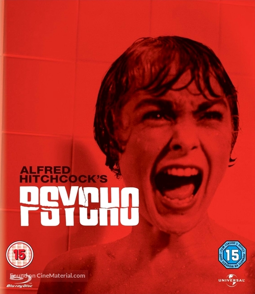 Psycho - British Blu-Ray movie cover