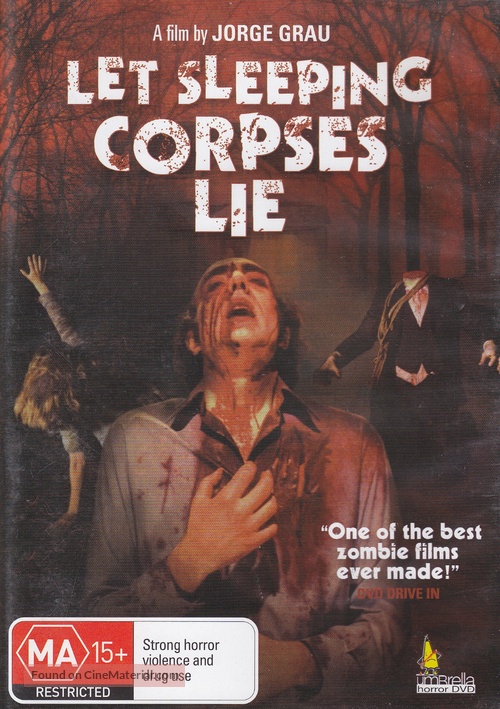 Let Sleeping Corpses Lie - Australian DVD movie cover