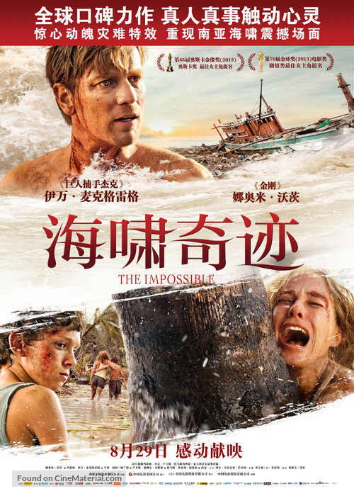 Lo imposible - Chinese Movie Poster