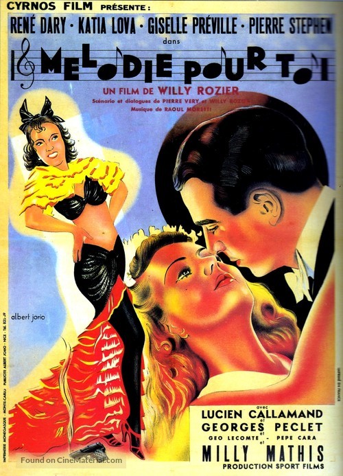 M&eacute;lodie pour toi - French Movie Poster