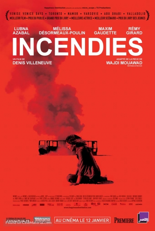 Incendies - French Movie Poster