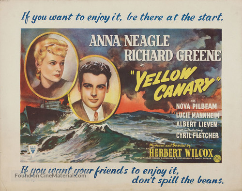 Yellow Canary - British Movie Poster