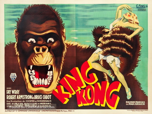 King Kong - French Movie Poster