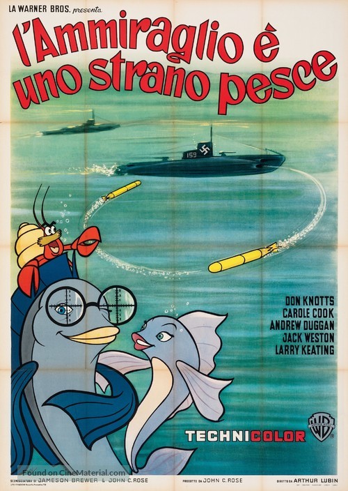 The Incredible Mr. Limpet - Italian Movie Poster
