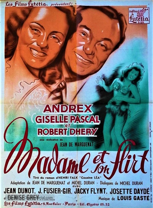 Madame et son flirt - French Movie Poster
