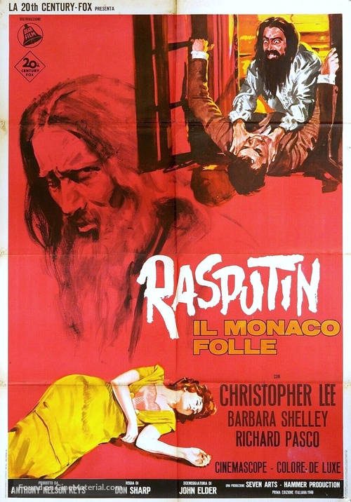 Rasputin: The Mad Monk - Italian Movie Poster