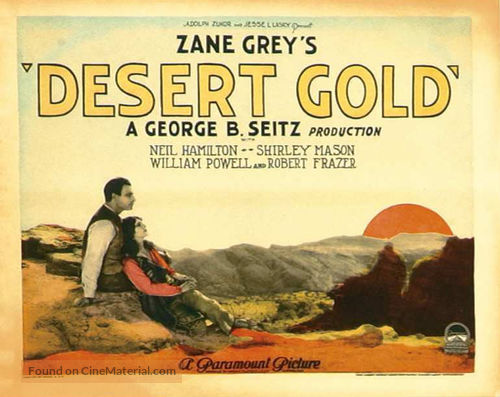 Desert Gold - Movie Poster