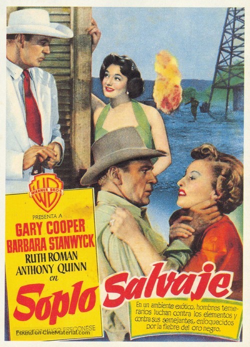 Blowing Wild - Spanish Movie Poster