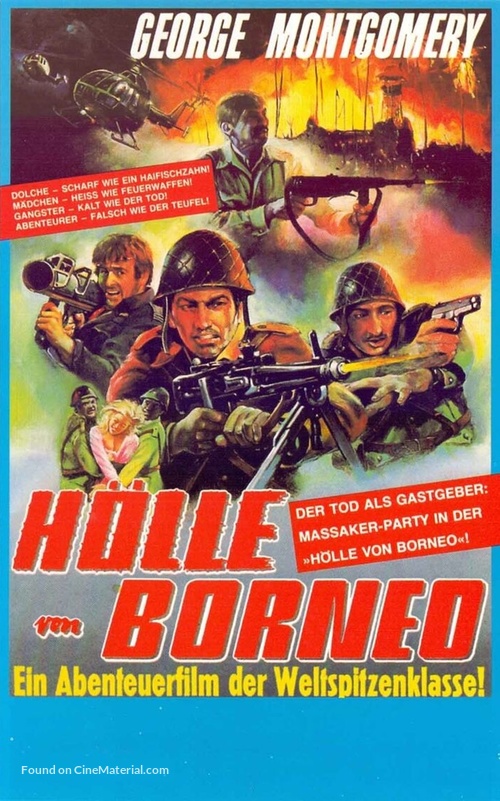 Hell of Borneo - German VHS movie cover