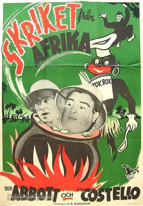 Africa Screams - Swedish Movie Poster