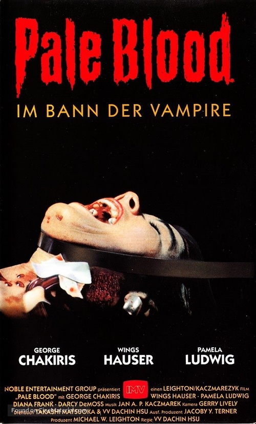 Pale Blood - German VHS movie cover