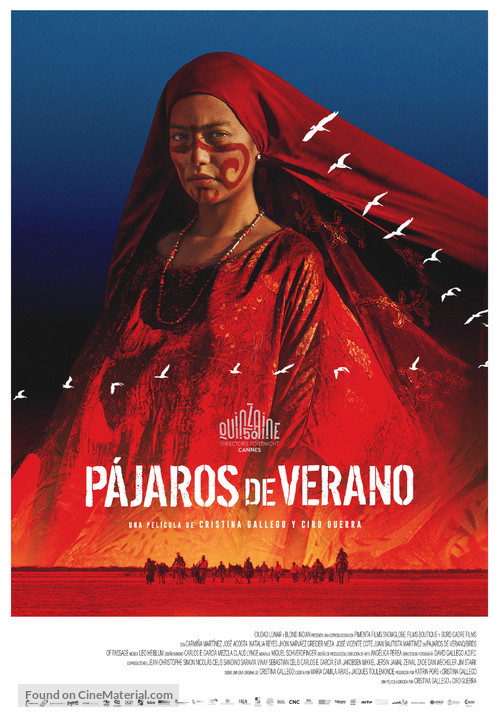 P&aacute;jaros de verano - Colombian Movie Poster