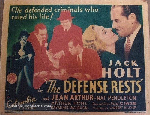 The Defense Rests - Movie Poster
