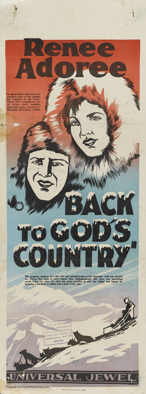 Back to God&#039;s Country - Australian Movie Poster