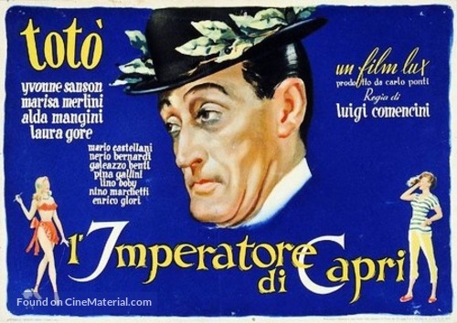 L&#039;imperatore di Capri - Italian Movie Poster