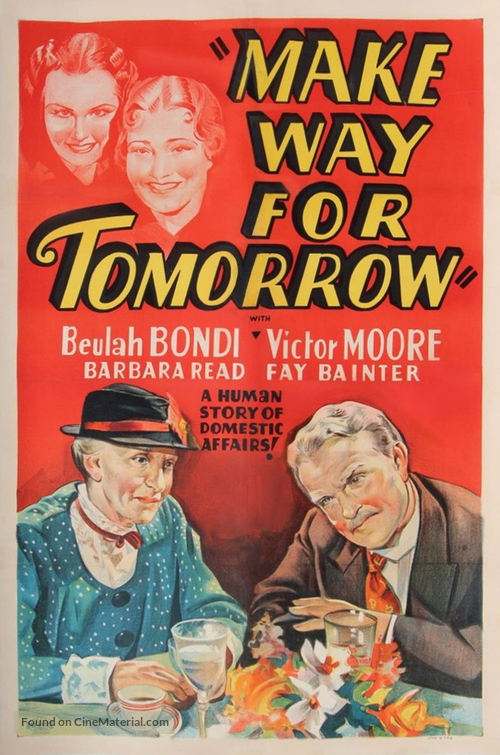Make Way for Tomorrow - Movie Poster