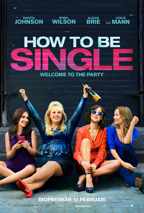 How to Be Single - Swedish Movie Poster