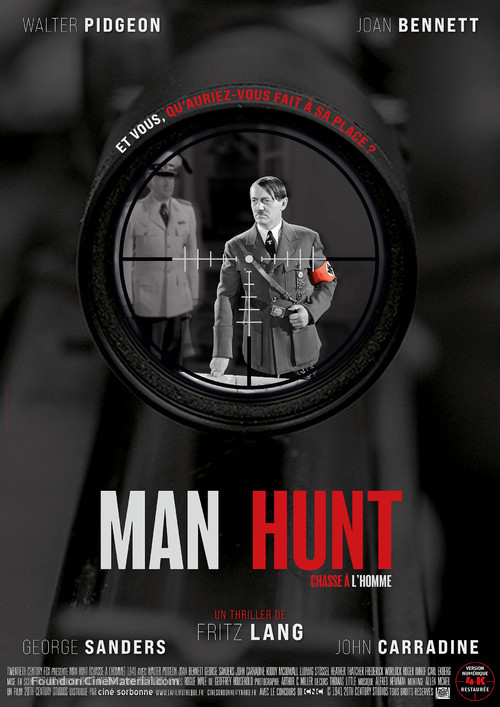 Man Hunt - French Re-release movie poster