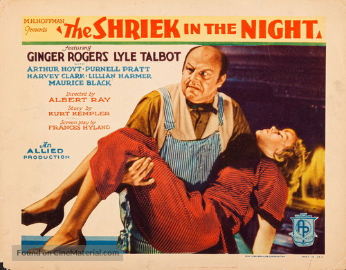 A Shriek in the Night - Movie Poster