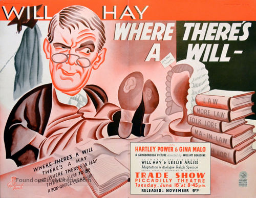 Where There&#039;s a Will - British Movie Poster