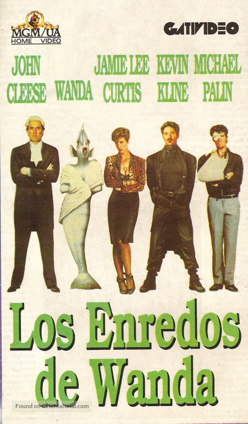 A Fish Called Wanda - Argentinian VHS movie cover