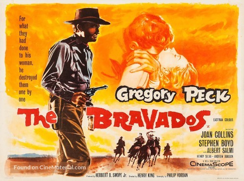 The Bravados - British Movie Poster
