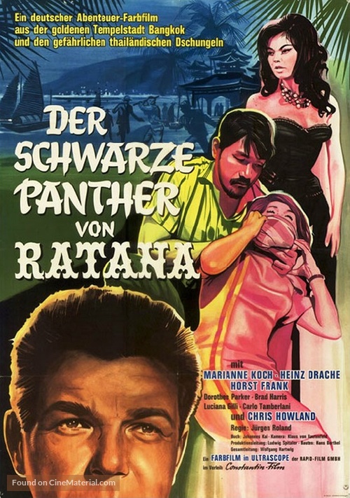 Der schwarze Panther von Ratana - German Movie Poster