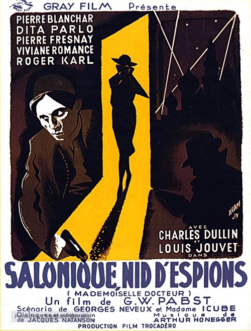 Mademoiselle Docteur - French Movie Poster