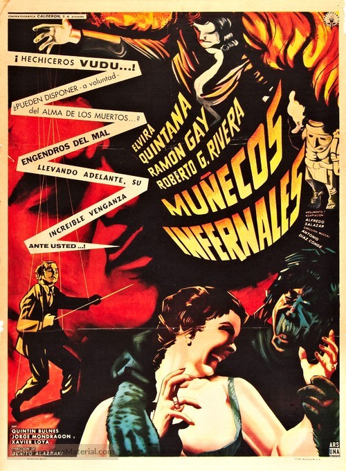 Mu&ntilde;ecos infernales - Mexican Movie Poster