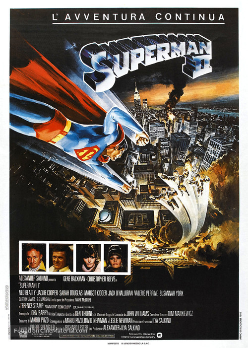 Superman II - Italian Movie Poster