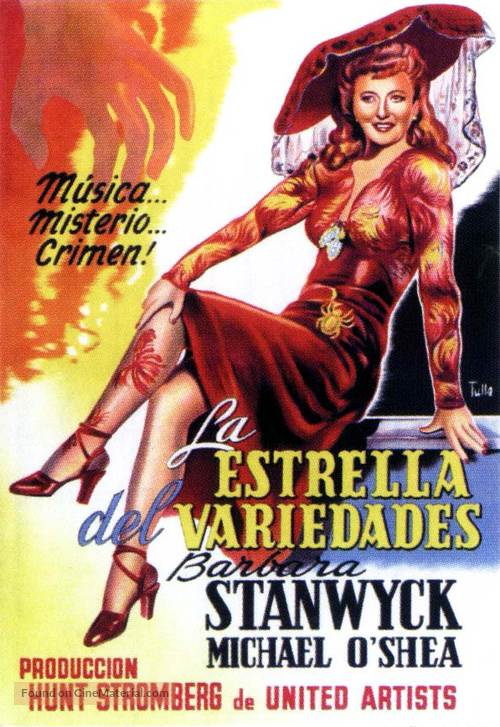 Lady of Burlesque - Spanish Movie Poster