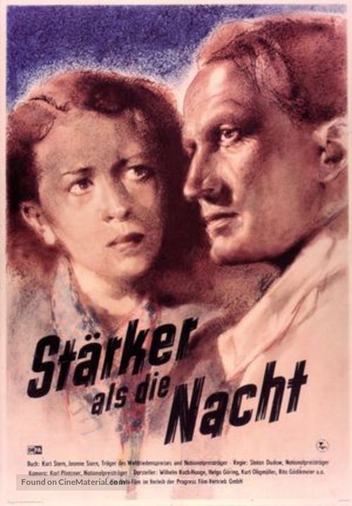 St&auml;rker als die Nacht - German Movie Poster