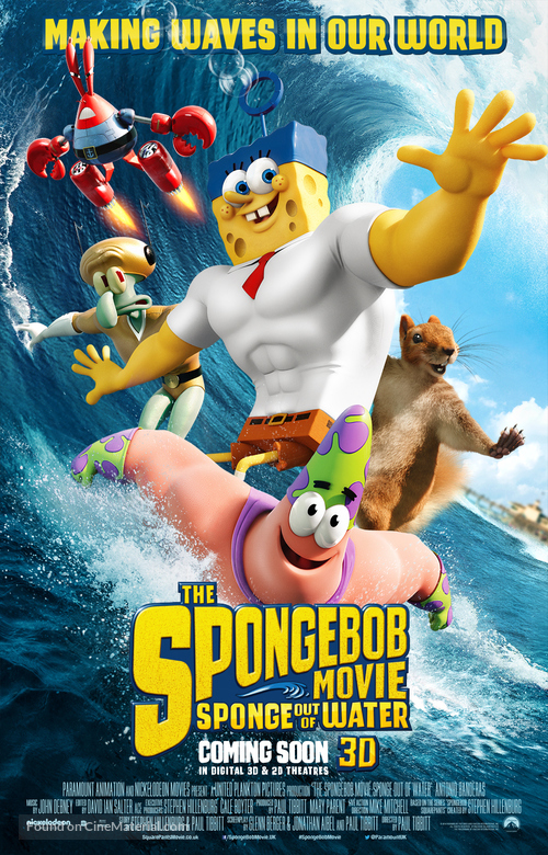 The SpongeBob Movie: Sponge Out of Water - British Movie Poster