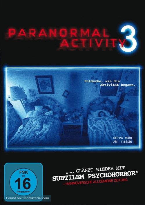 Paranormal Activity 3 - German DVD movie cover