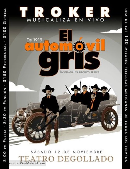 El autom&oacute;vil gris - Mexican Movie Poster