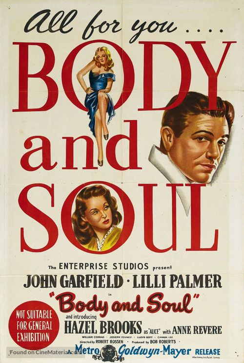 Body and Soul - Australian Movie Poster