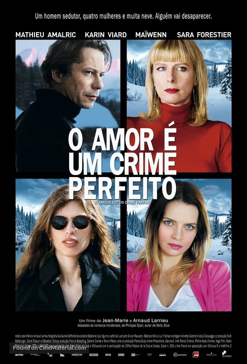 L&#039;amour est un crime parfait - Brazilian Movie Poster