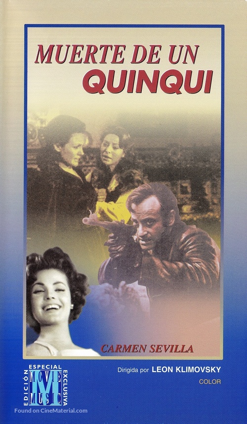 Muerte de un quinqui - Spanish VHS movie cover