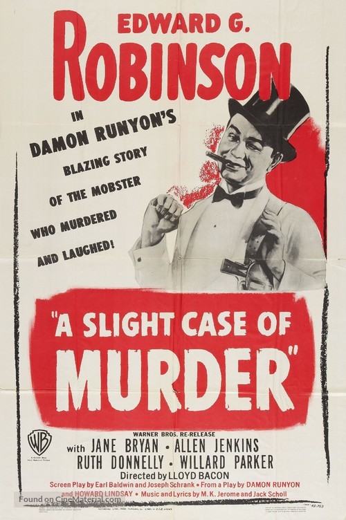 A Slight Case of Murder - Re-release movie poster
