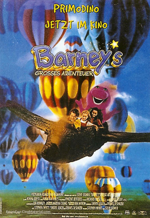 Barney&#039;s Great Adventure - German Movie Poster