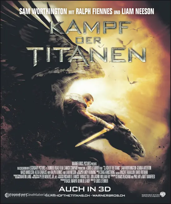 Clash of the Titans - Swiss Movie Poster