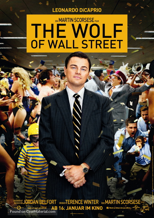 The Wolf of Wall Street - German Movie Poster
