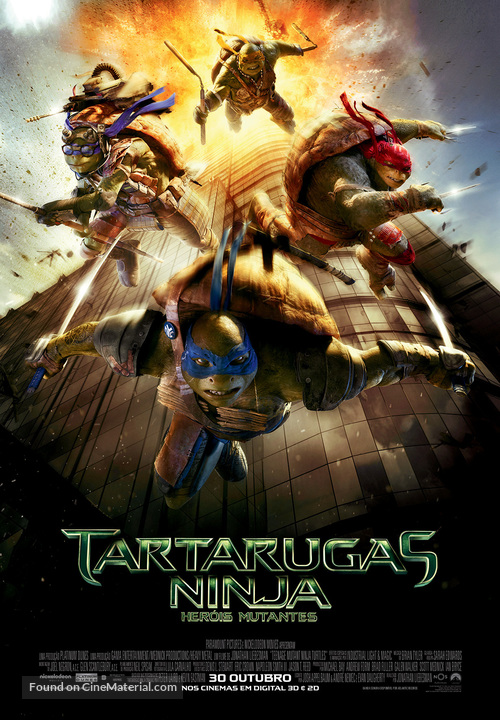 Teenage Mutant Ninja Turtles - Portuguese Movie Poster