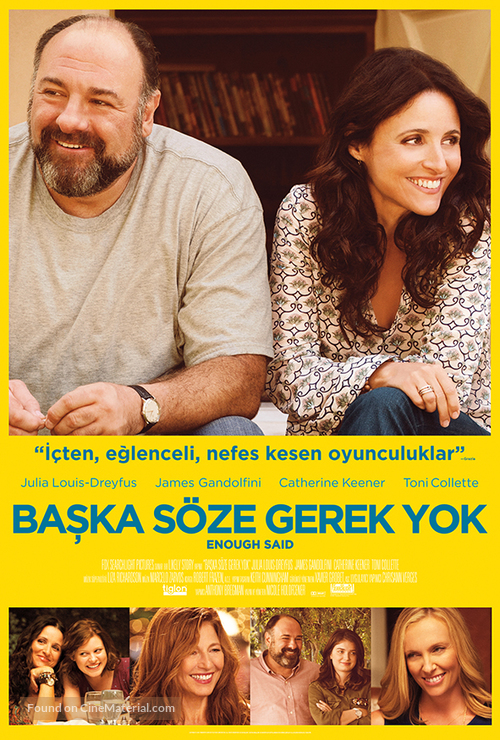 Enough Said - Turkish Movie Poster